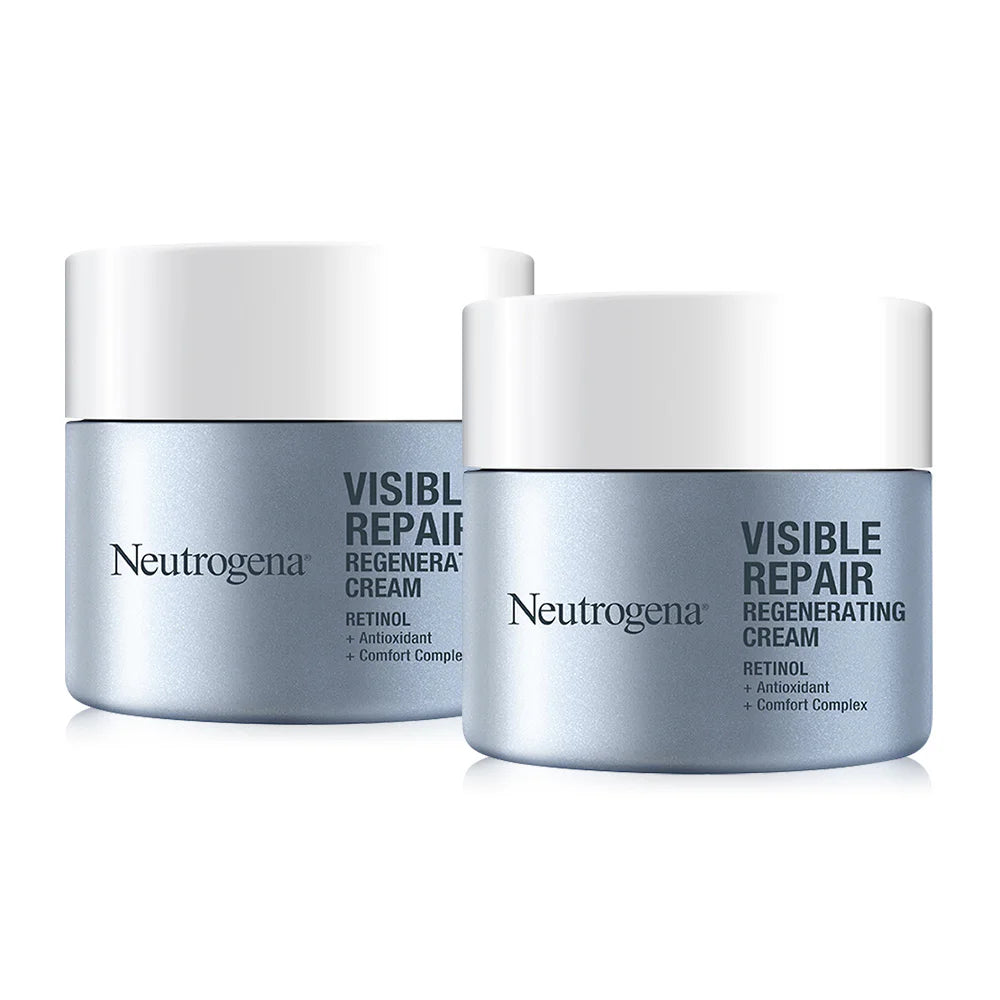 Neutrogena Visible Repair Regenerating Cream Retinol Facial Cream 50g x 2pcs