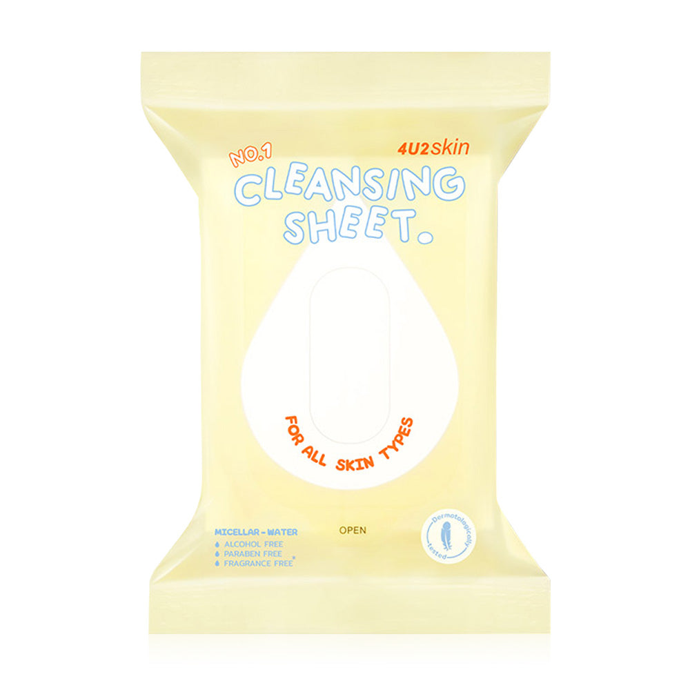 4U2 Cleansing Wipes - Micellar Formula with Vitamin E and Argan Oil - Beauty Buddy