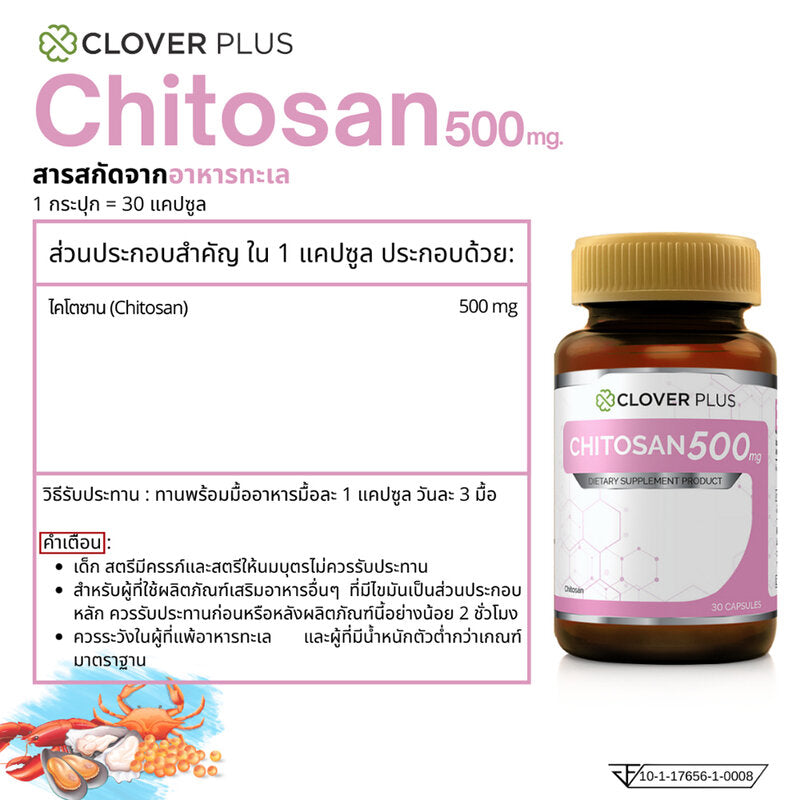 Clover Plus Chitosan 30 Capsules