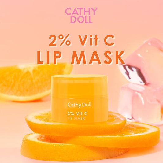 Cathy Doll Lip Mask - 2% Vitamin C & Orange Bingsu Scent - Beauty Buddy