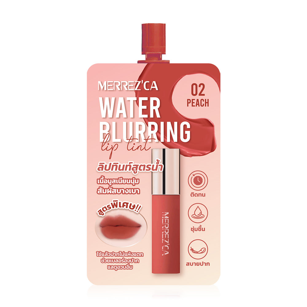 Merrezca Lip Tint - Water-Based Peach Formula