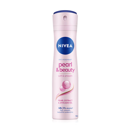 NIVEA Deodorant Spray - Pearl & Beauty Formula, Alcohol-Free - Beauty Buddy