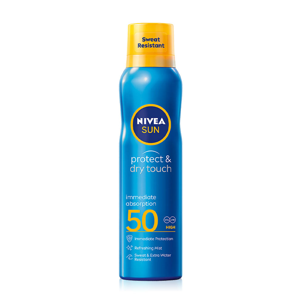 NIVEA Sunscreen Spray - Sun Protect & Dry Touch SPF50 - Beauty Buddy