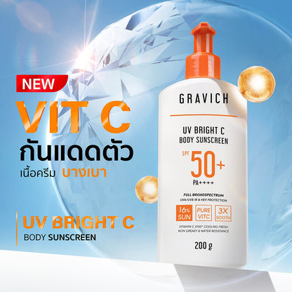 GRAVICH UV Bright C Body Sunscreen SPF50+ PA++++ 200g