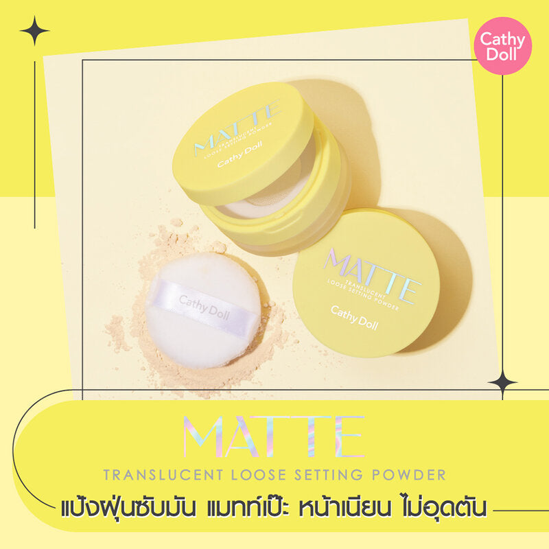 Cathy Doll Setting Powder - Matte Translucent Formula 10g - Beauty Buddy