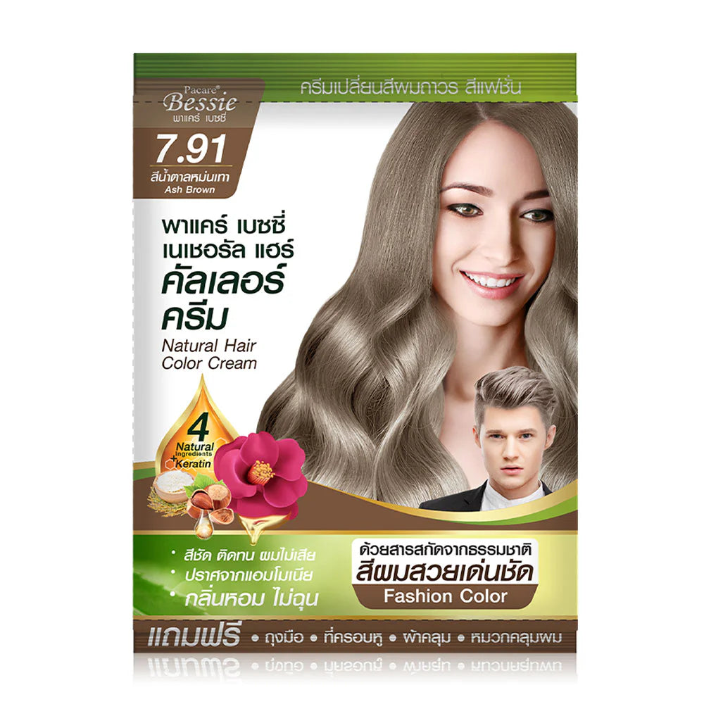 Pacare Bessie Natural Hair Color Cream 30ml - Ash