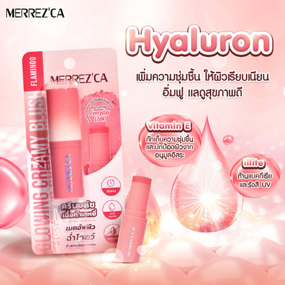 Merrezca Blush Stick - Glowing Flamingo Cream Formula - Beauty Buddy