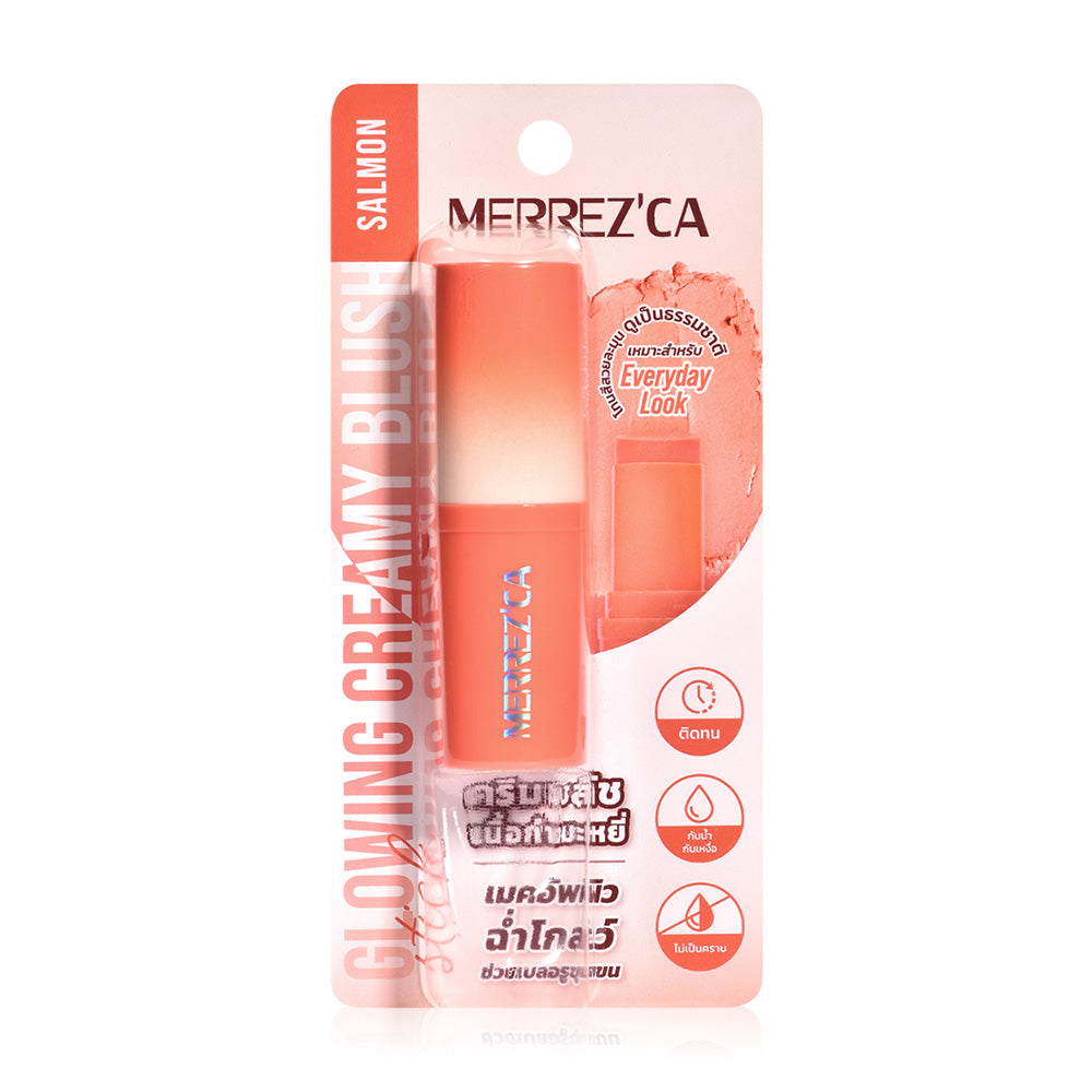 Merrezca Creamy Blush Stick - Glowing Salmon Formula