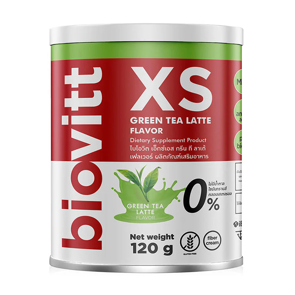 Biovitt XS Green Tea Latte Flavor Dietary Supplement Beverage 120g