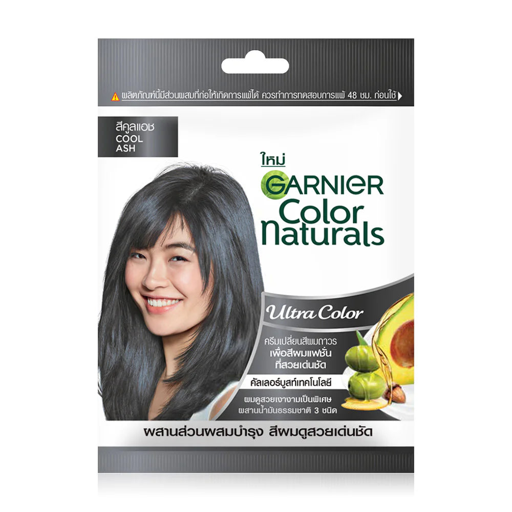 Garnier Color Naturals Ultra Color Hair Color Cream 60ml #Cool Ash