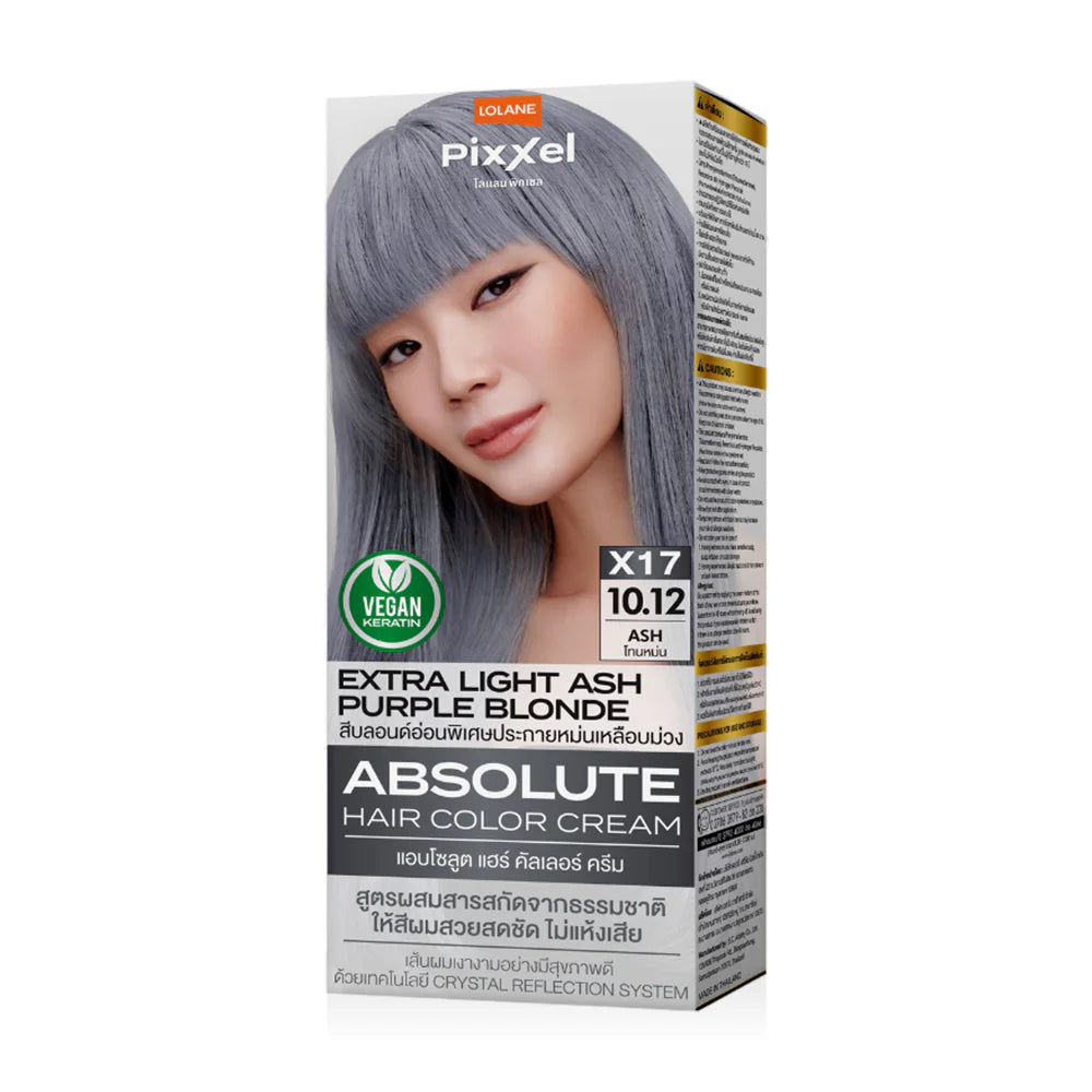 Lolane Pixxel Absolute Hair Color Cream 90g - #X17 Extra Light Ash Purple Blonde 10.12