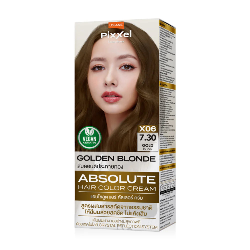 Lolane Pixxel Absolute Hair Color Cream 90g - #X6 Golden Blonde 7.30