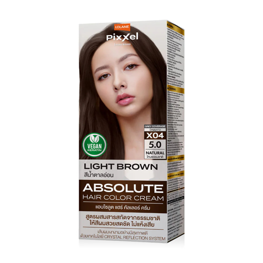 Lolane Pixxel Absolute Hair Color Cream 90g - #X4 Light Brown 5.0