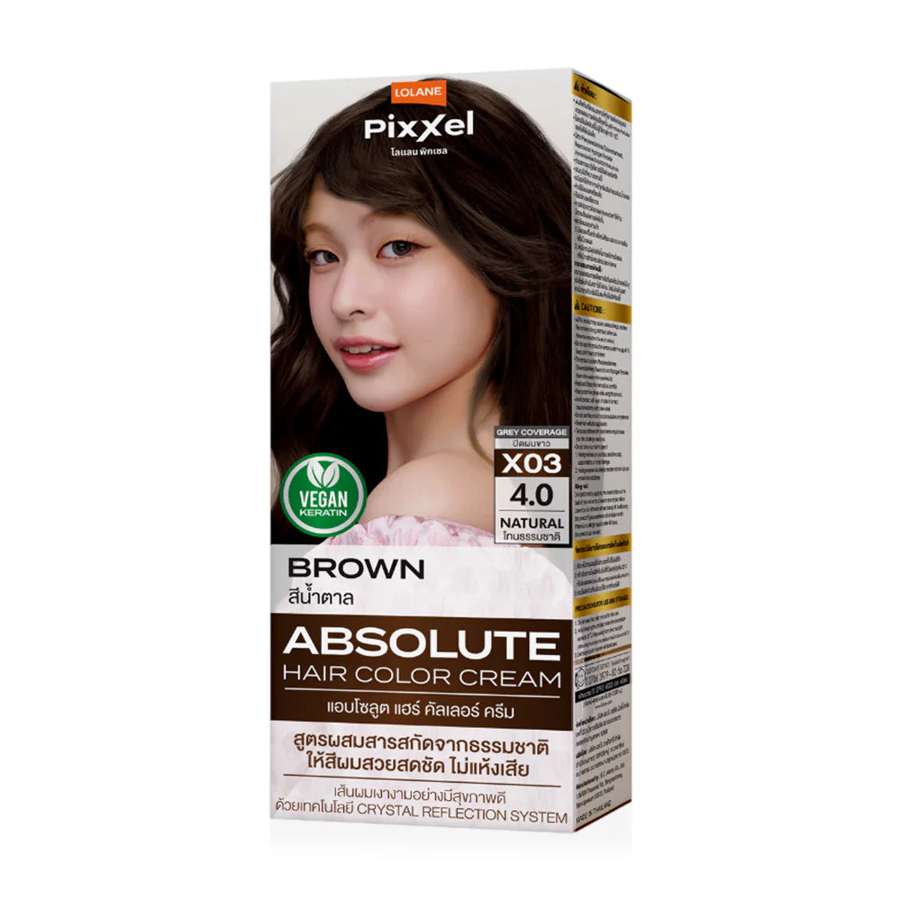 Lolane Pixxel Absolute Hair Color Cream 90g - #X3 Brown 4.0