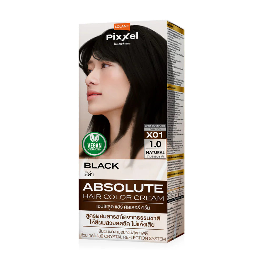 Lolane Pixxel Absolute Hair Color Cream 90g - #X1 Black 1.0