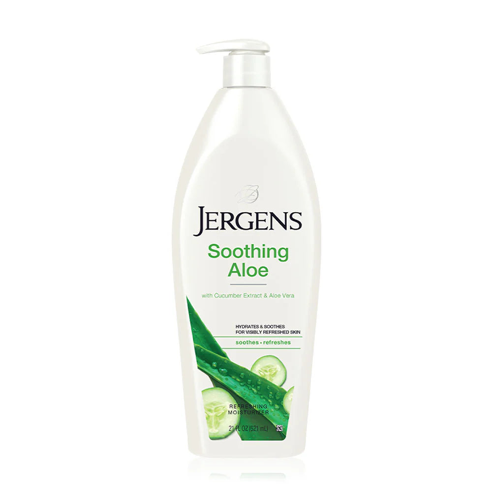 Jergens Soothing Aloe Refreshing Moisturizer Body Lotion 621ml