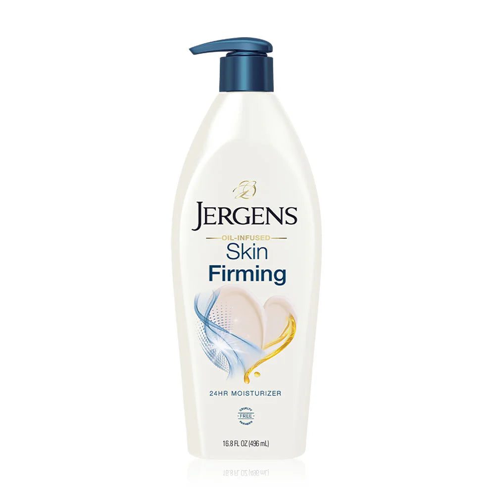 Jergens Oil-Infused Skin Firming 24-Hour Moisturizer Body Lotion 496ml