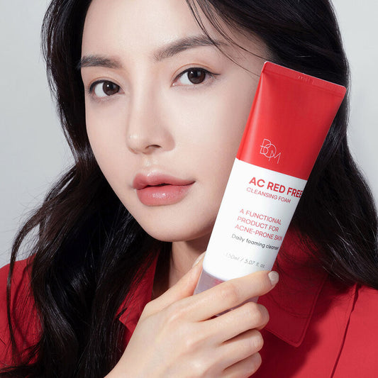 BOM Cleansing Foam - Red Free for Acne-Prone Skin - Beauty Buddy
