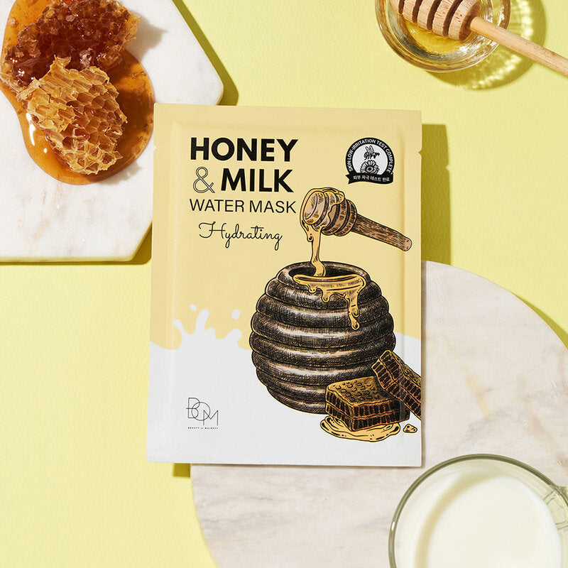 BOM Water Mask - Honey and Milk Extracts for Hydration