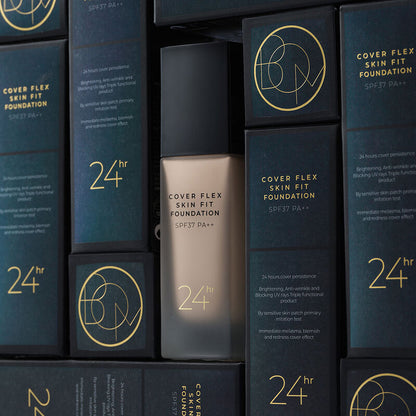 BOM Foundation - Cover Flex Skin Fit #23 Natural Beige - Beauty Buddy