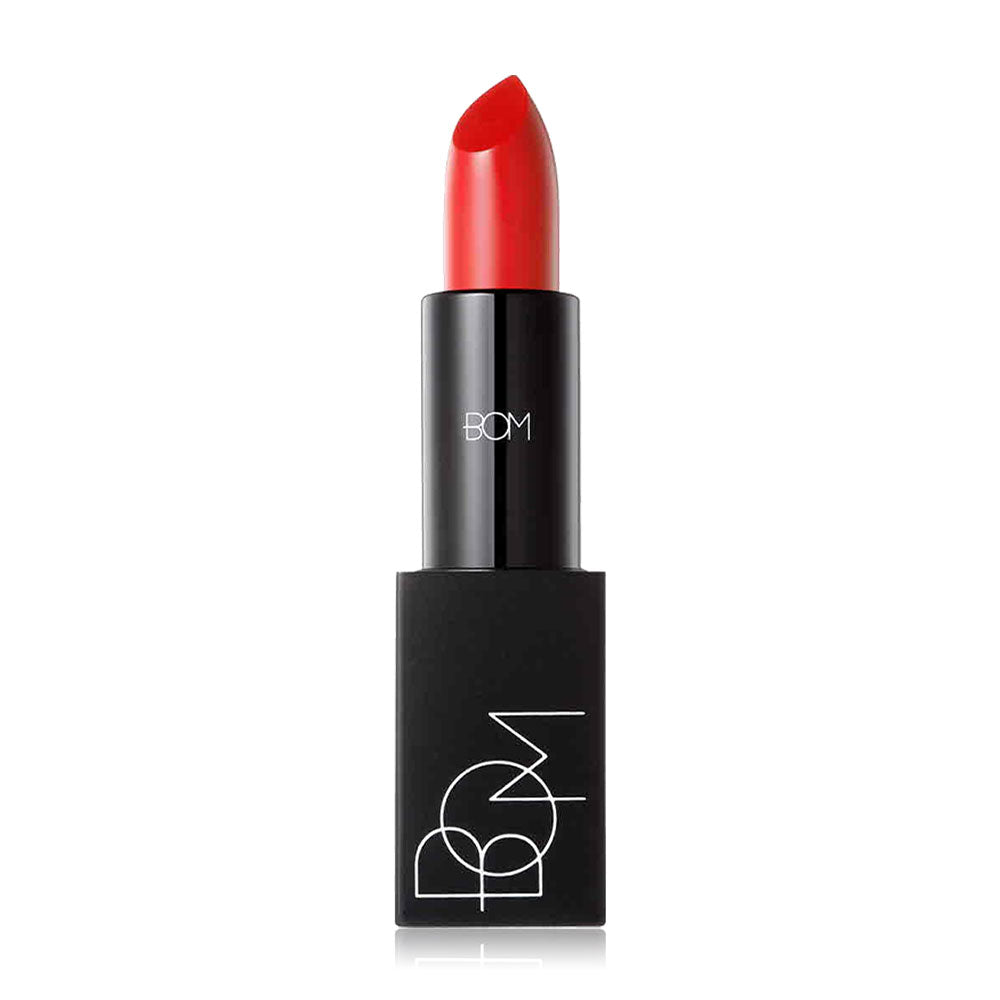 BOM Lipstick - My Cherry Red, Matte Formula with Vitamin E