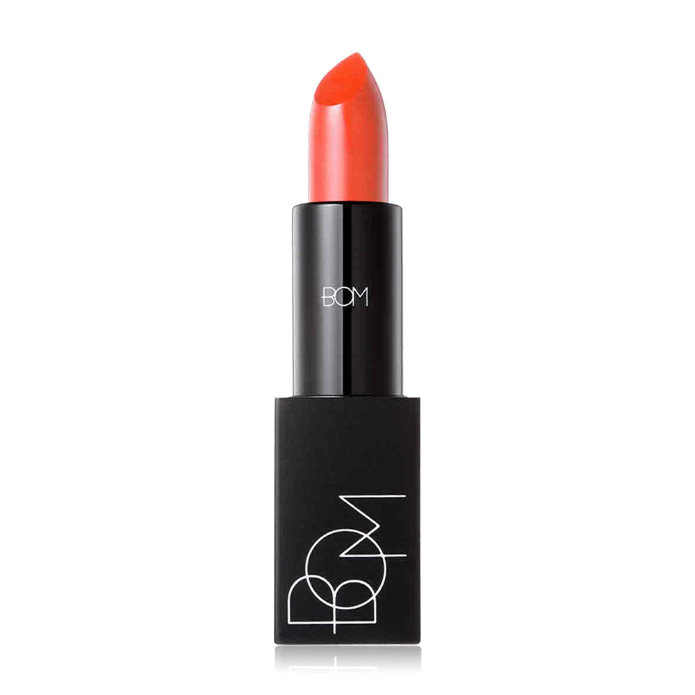 BOM Lipstick - Matte Orange with Vitamin E and Nourishing Oils