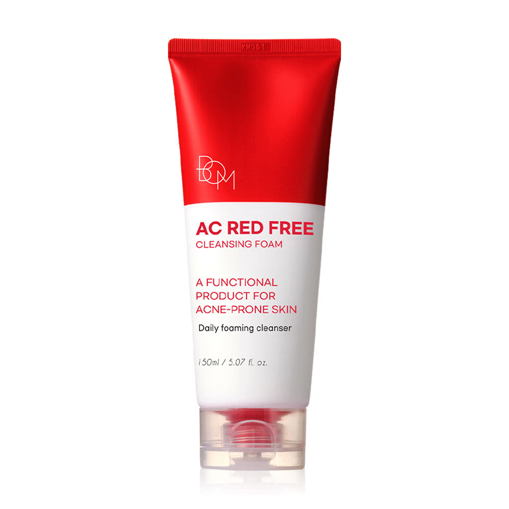 BOM Cleansing Foam - Red Free for Acne-Prone Skin