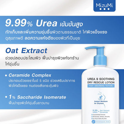 MizuMi Body Lotion - Urea 9% for Soothing Dry Skin - Beauty Buddy