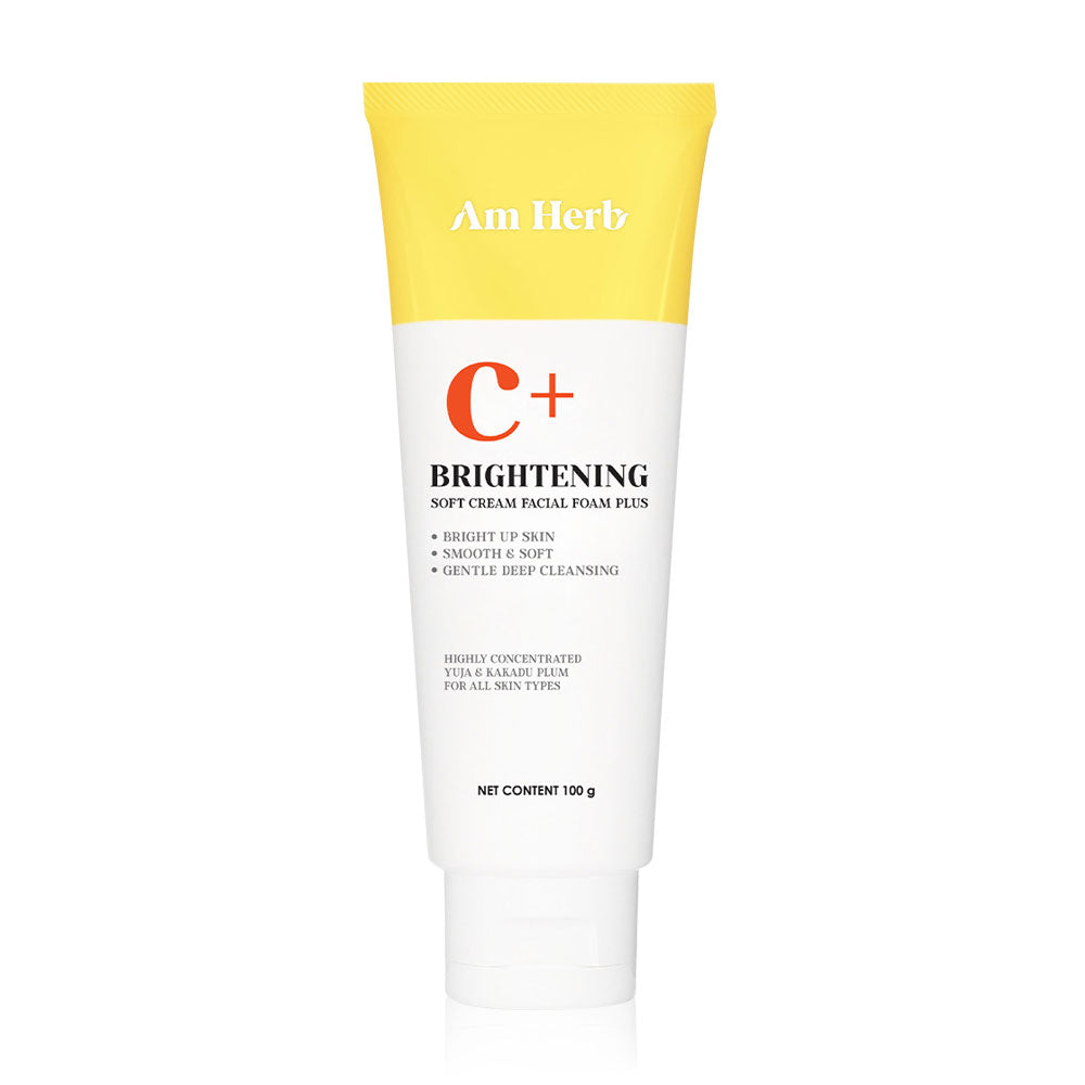 Am Herb Facial Foam - Brightening Soft Cream 100g - Beauty Buddy