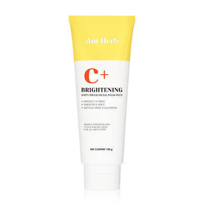 Am Herb Facial Foam - Brightening Soft Cream 100g - Beauty Buddy