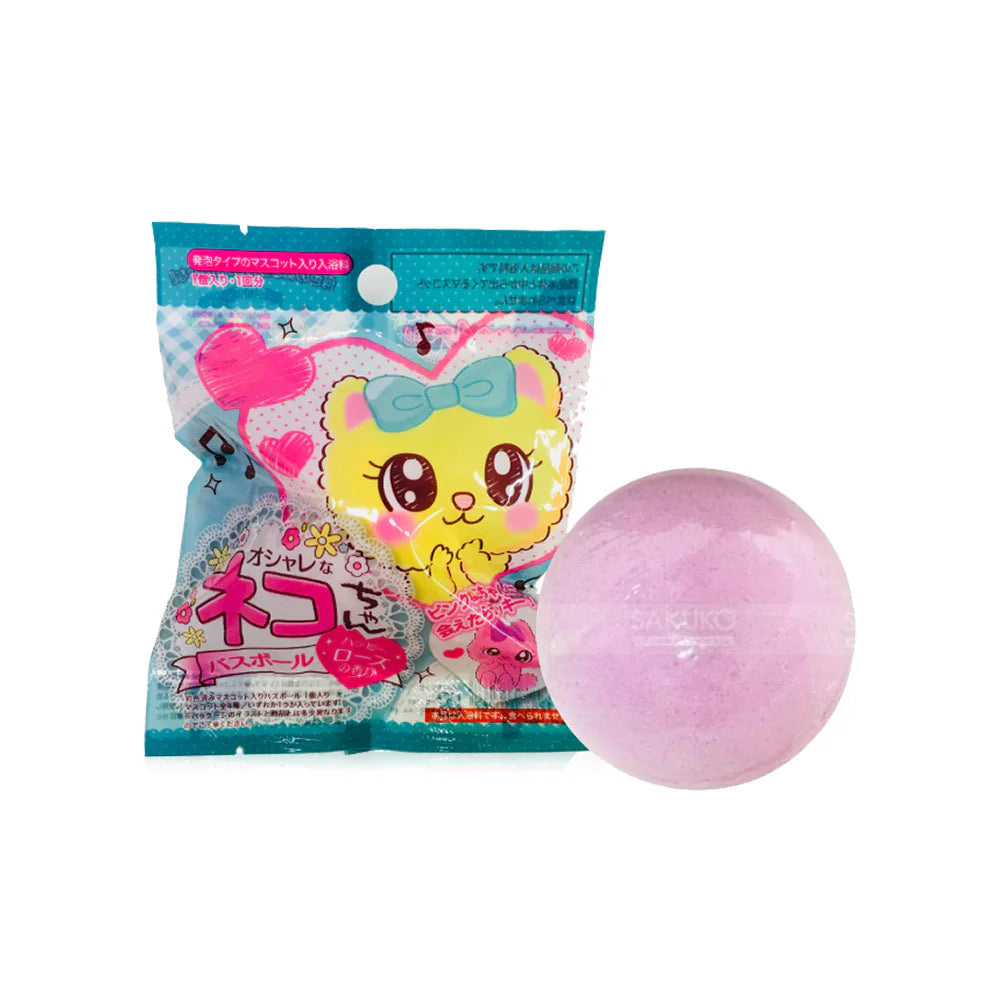 SEAWINGS Cat Bath Ball 55g Rose scented bath ball