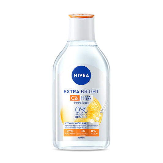 NIVEA Micellar Water - Extra Brightening with Hyaluron 400ml - Beauty Buddy