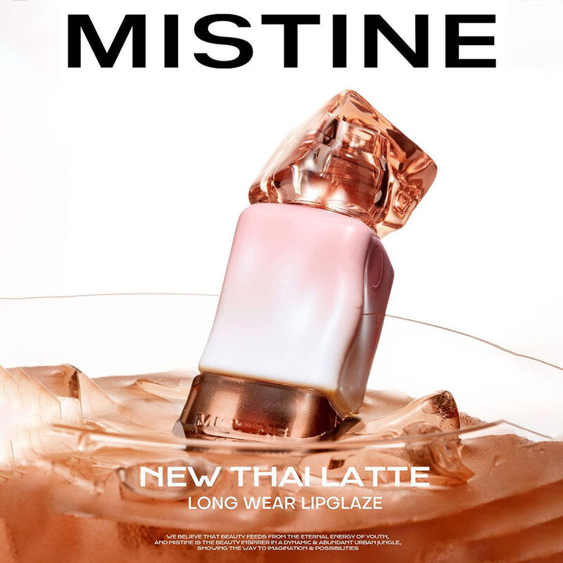 Mistine Lip Glaze - Thai Latte Coral Ice Drop