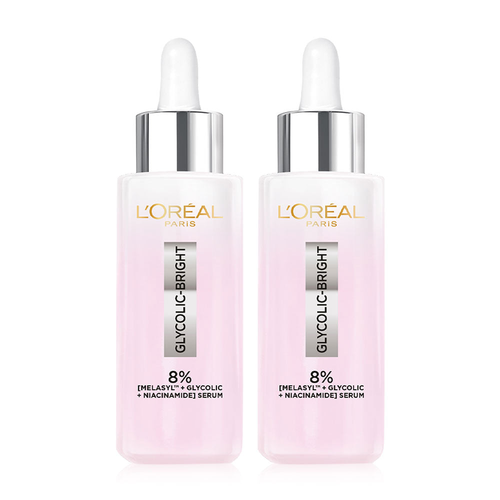 L'OrŽal Paris Glycolic Bright Instant Glowing Serum 30ml x 2pcs