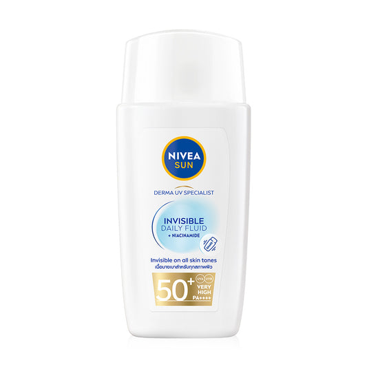 NIVEA Sunscreen Serum - Invisible Daily Fluid SPF50+ for All Skin Types - Beauty Buddy