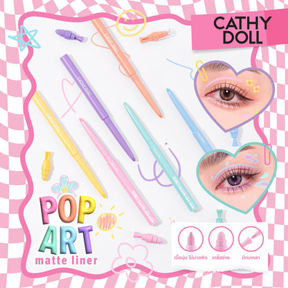 Cathy Doll Matte Liner - Poppy Rose Colorful Eyeliner - Beauty Buddy