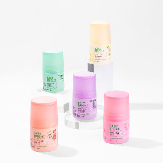 Baby Bright Roll-On Deodorant - White & Firm Formula - Beauty Buddy