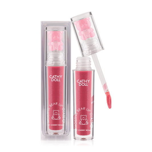 Cathy Doll Lip Glaze - Moistful Bear Cherry Bomb - Beauty Buddy
