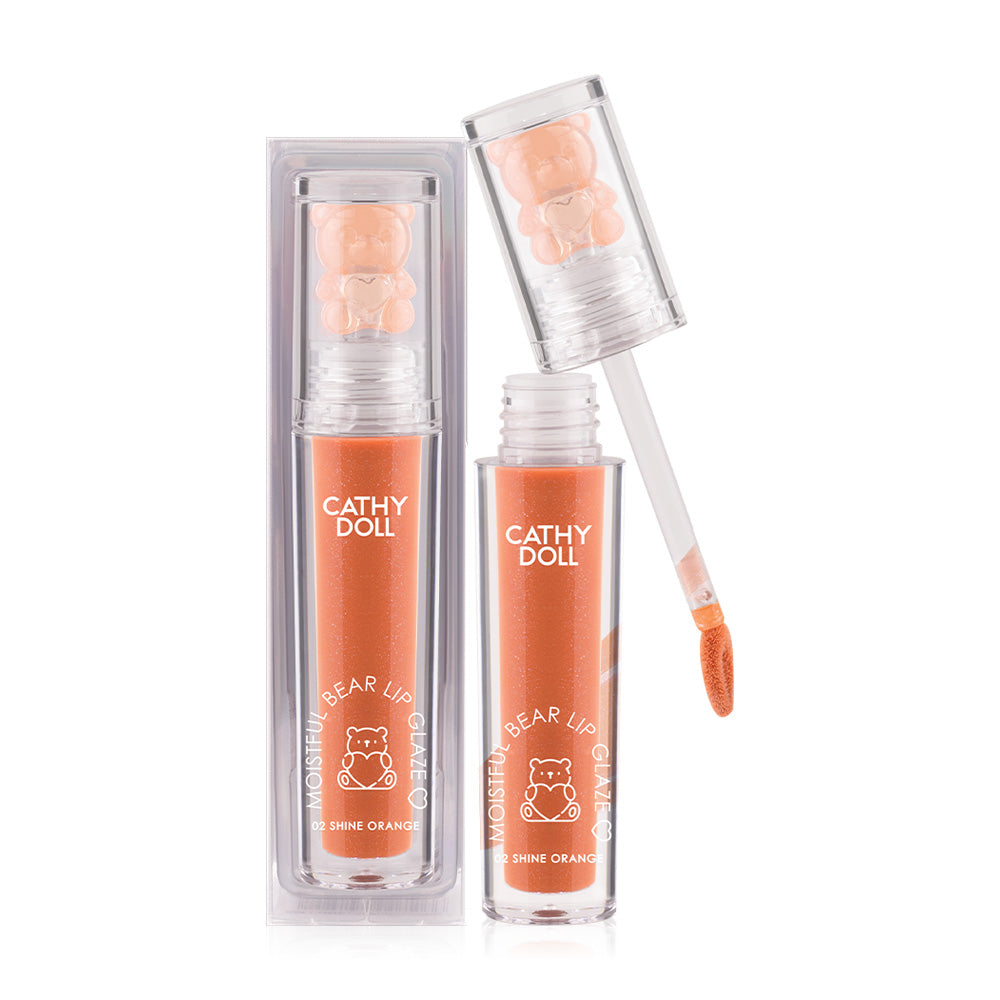 Cathy Doll Lip Glaze - Shine Orange Bear Formula - Beauty Buddy