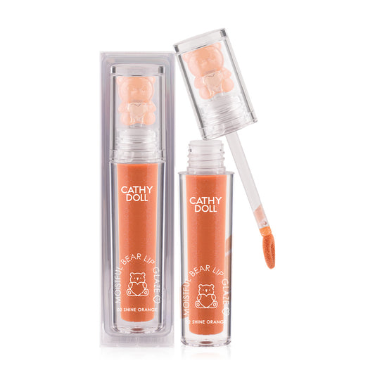 Cathy Doll Lip Glaze - Shine Orange Bear Formula - Beauty Buddy