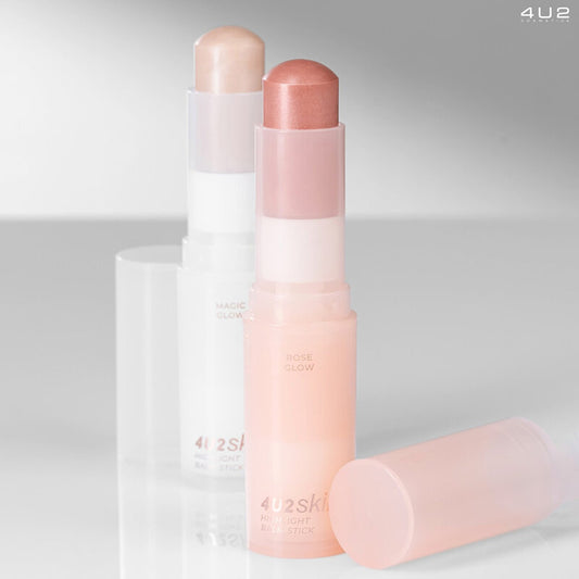 4U2 Highlight Balm Stick - Rose Glow Shimmer - Beauty Buddy