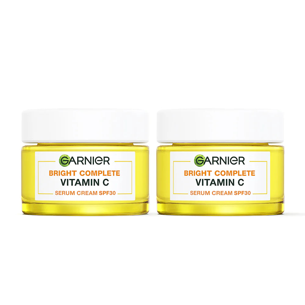 Garnier Bright Complete Vitamin C Serum Cream SPF30 PA+++ 50ml x 2pcs