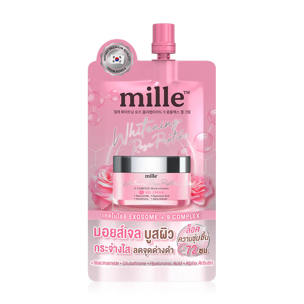 Mille Whitening Rose Peptide 9 Complex Gel Cream 6g