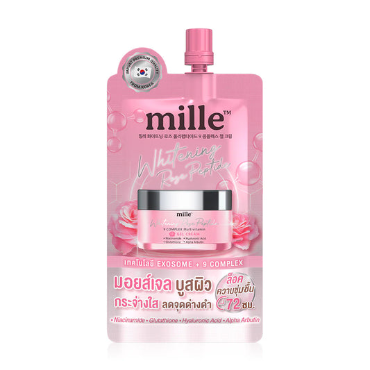 Mille Whitening Rose Peptide 9 Complex Gel Cream 6g