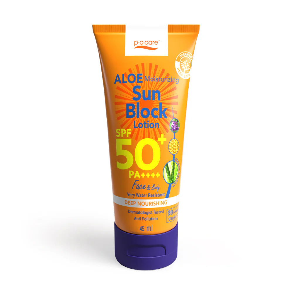 POCARE Aloe Moisturizing Sun Block Lotion SPF50 PA+++ 45ml