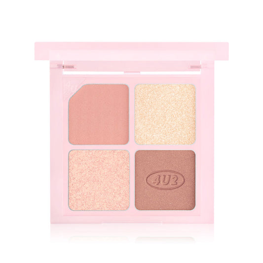 4U2 Eyeshadow Palette - 4.4g #02 Pink Star with Dense Texture - Beauty Buddy