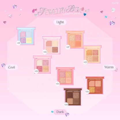 4U2 Eyeshadow Palette - 4.4g #02 Pink Star with Dense Texture - Beauty Buddy