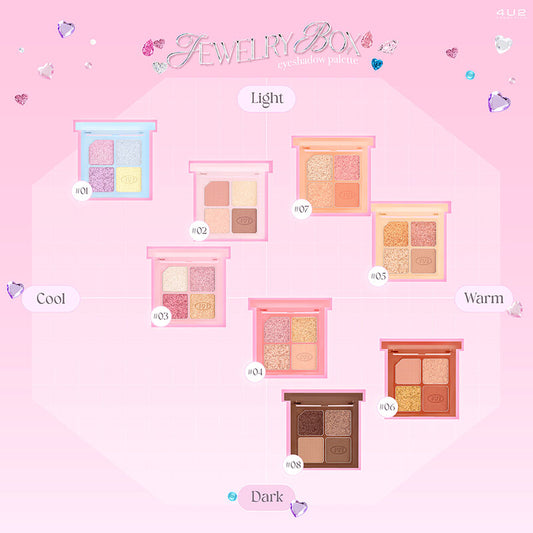 4U2 Eyeshadow Palette - 4.4g #02 Pink Star with Dense Texture - Beauty Buddy
