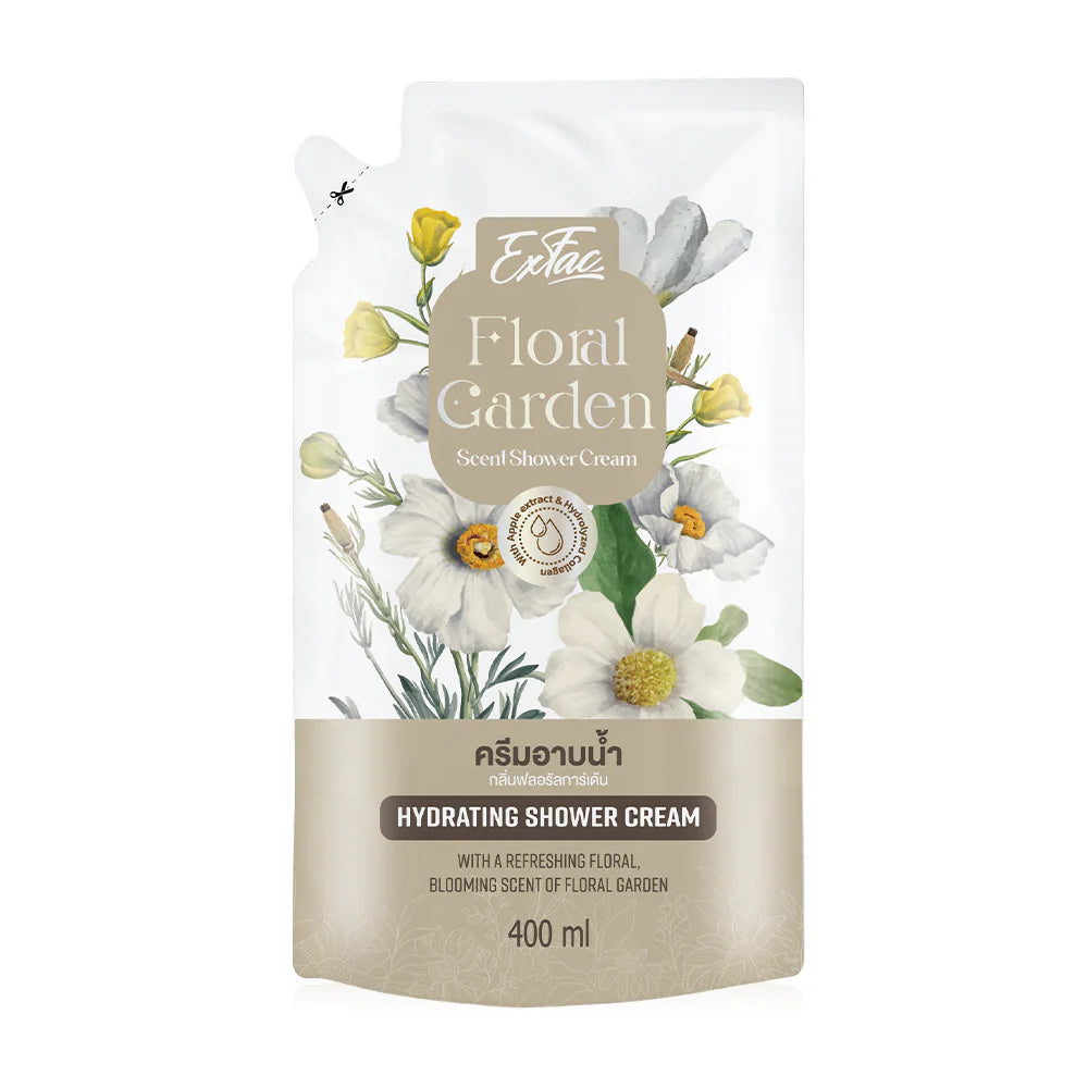 EXFAC Floral Garden Scent Shower Cream Refill 400ml