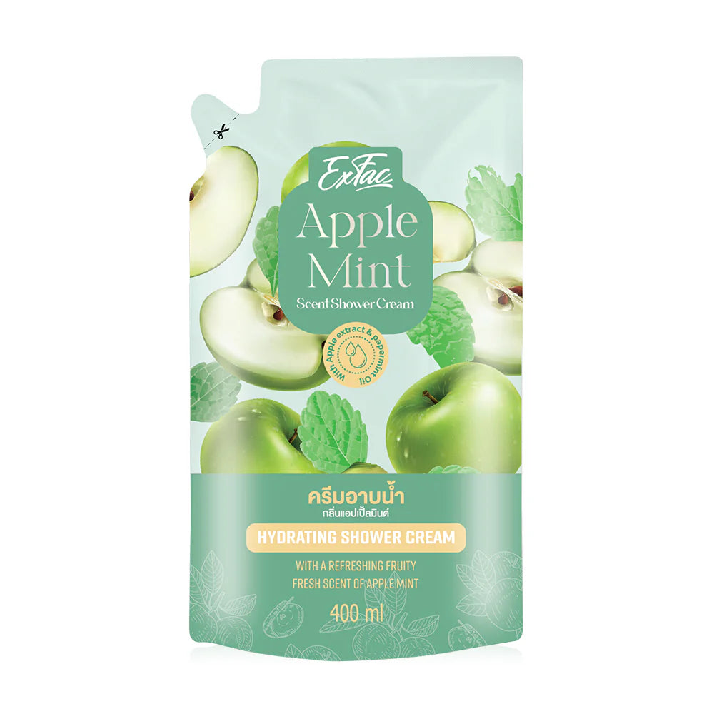 EXFAC Apple Mint Scent Shower Cream Refill 400ml